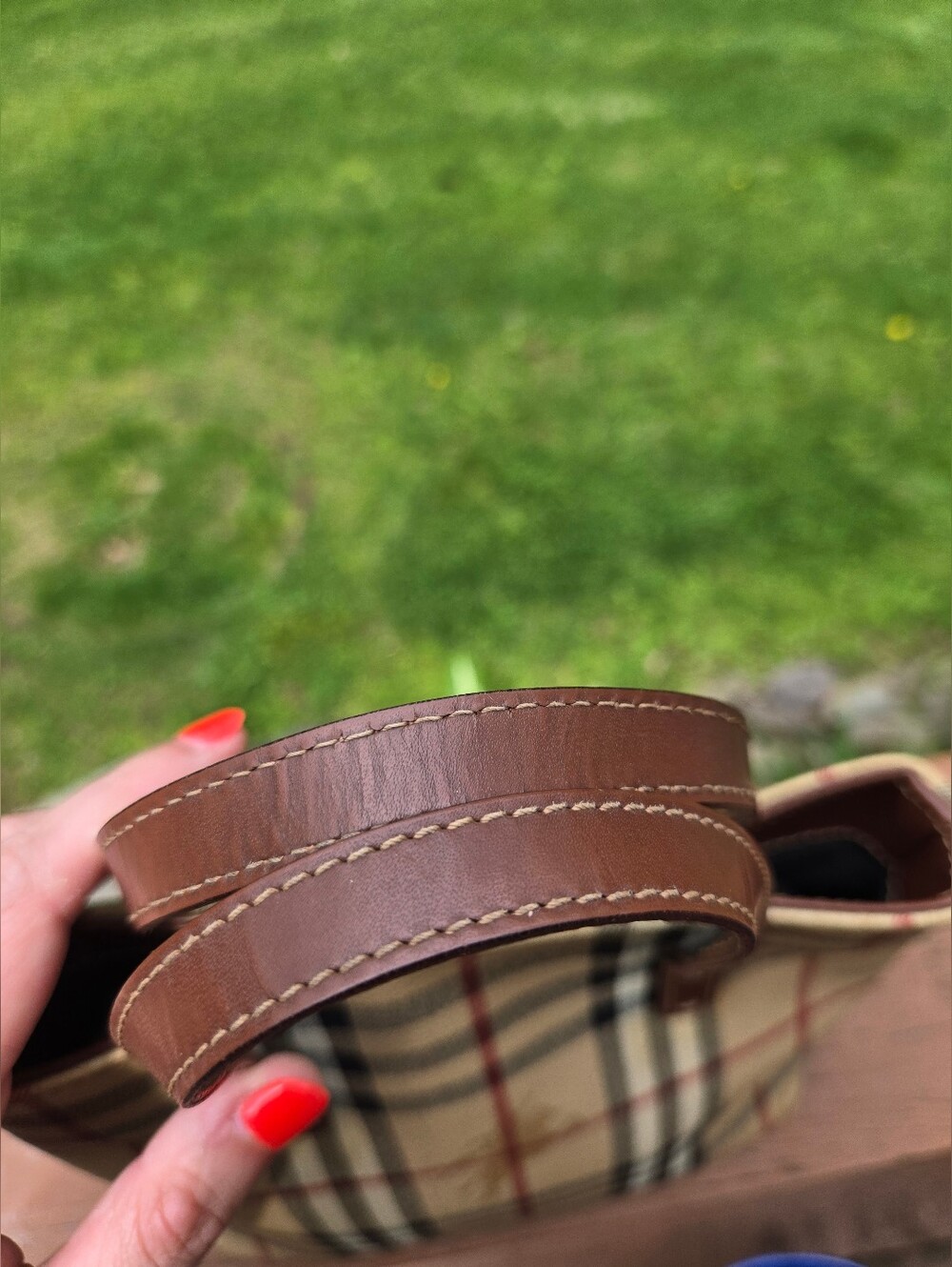 Burberry Haymarket Mini Tote - Picture 7 of 11